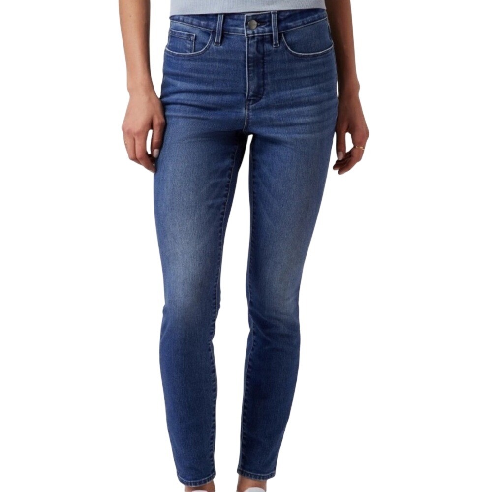 Athleta Jeans Womens 8P Blue Sculptek Skinny Stretch Denim Sculpting Medium Wash